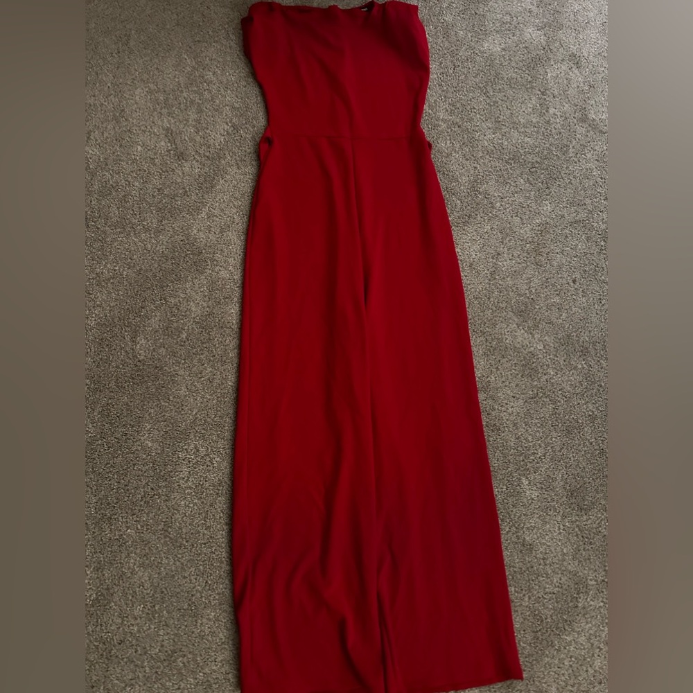 Red jumpsuit